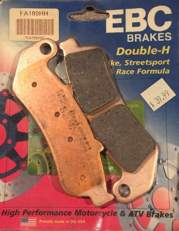 EBC Brakes Double-H Sintered Superbike Brake Pads Front - FA189HH EBC Brakes Double-H Sintered Superbike Brake Pads Front - FA189HH